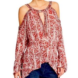 ***SOLD*** Free People Good Morning Embellished Tunic Top